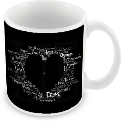 

Sleep Nature's SN-MG-1637 Ceramic Mug(350 ml), Black
