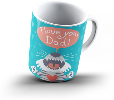

Ucard Fathers Day720 Bone China, Ceramic, Porcelain Mug(325 ml), Multicolor