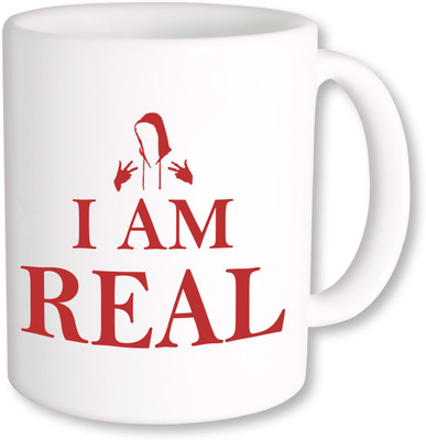 PhotogiftsIndia I am Real Ceramic Mug(325 ml), Multicolor