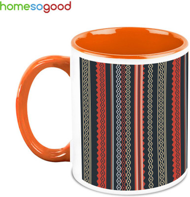33% OFF on Homesogood Impeccable Curtain Design Ceramic Mug(325 ml)