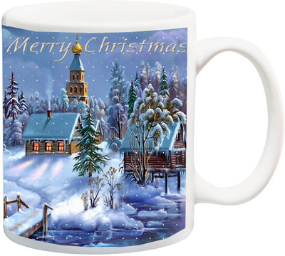 

ME&YOU Gift for Family And Relatives On Merry Christmas Printed Ceramic Mug(325 ml), Multicolor