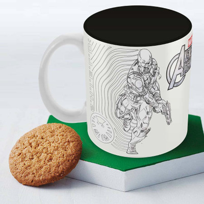 

Posterboy Avengers Assemble - Shield Officially Licensed Ceramic Mug(350 ml), Multicolor