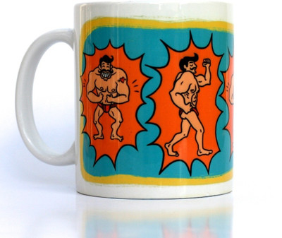 

Chumbak Pehelwan Ceramic Mug, Multicolor