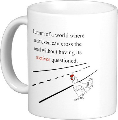 

Exoctic Silver MUG93 Ceramic Mug(250 ml), White
