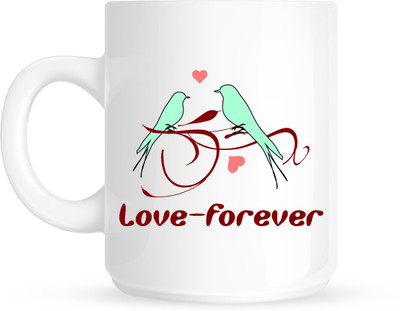 

HuppmeGift Love Forever White Ceramic Mug(350 ml)