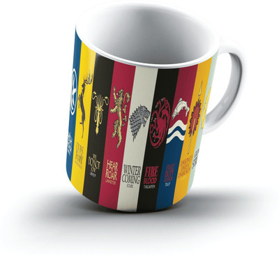 

Ucard Game Of Thrones Sigil1061 Bone China, Ceramic, Porcelain Mug(325 ml), Multicolor