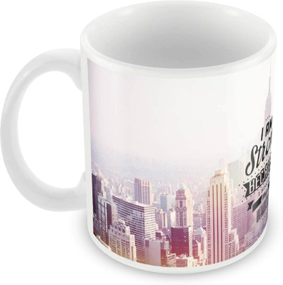 

Posterboy I Am Strong Ceramic Mug(350 ml), Multicolor