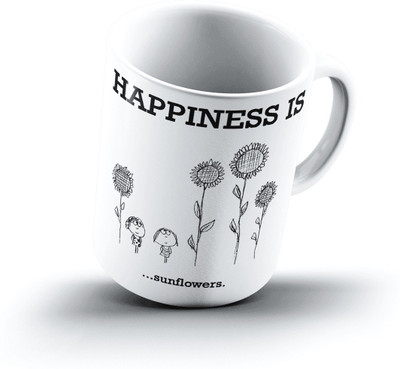 

Ucard Happiness Is1404 Bone China, Ceramic, Porcelain Mug(325 ml)
