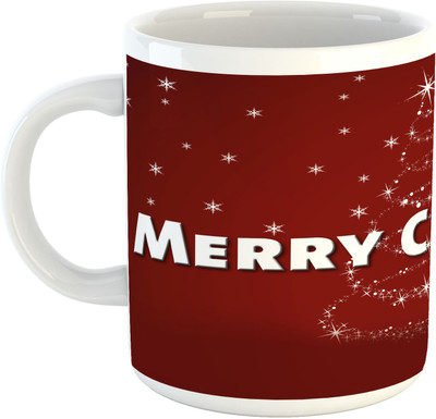 

Deeher Gifts Merry Christmas Design56 Ceramic Mug(330 ml), Multicolor