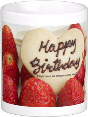 

Exoctic Silver Happy Birthday To You : B'day 014 Ceramic Mug(300 ml), Multicolor