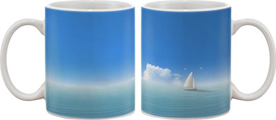 

Artifa Boat Sailing In Water Porcelain, Ceramic Mug(350 ml), Multicolor