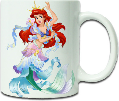 

Maison N Mode Red Angle Coffee Ceramic Mug(330 ml), Multicolor
