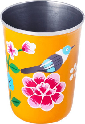

Chumbak Bird Small Stainless Steel Mug(300 ml), Yellow