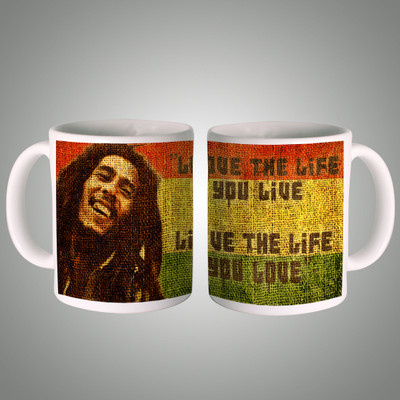 

Posterboy Bob Marley Love the Life - wh Ceramic Mug(350 ml), Multicolor