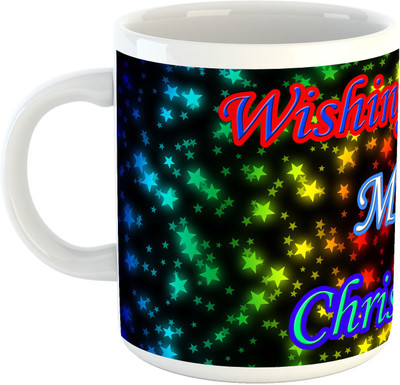 

Deeher Gifts Merry Christmas Design11 Ceramic Mug(330 ml), Multicolor