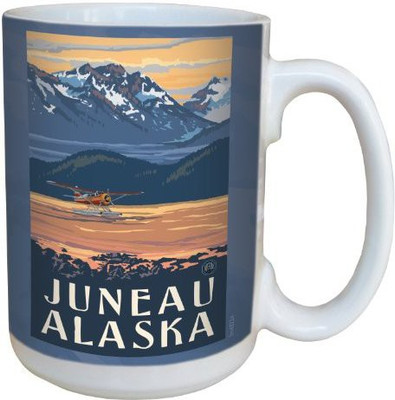 

Tree-Free Greetings Greetings lm43224 Vintage Juneau Alaska Seaplane by Paul A. Lanquist Ceramic with Full-Sized Handle, 15-Ounce, Multicolored Ceramic Mug(60 ml), Multicolor