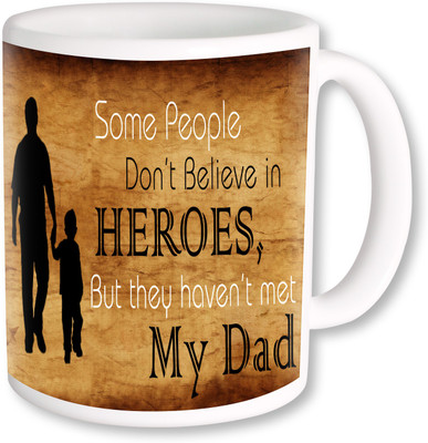 

PhotogiftsIndai Happy Father's Day 150 Ceramic Mug(325 ml), Multicolor