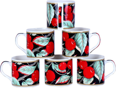 

Pearl S-901 Bone China(Multicolor, Pack of 6)