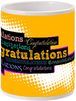 

Allthingscustomized Congratulations Congratulations Ceramic Mug, Multicolor