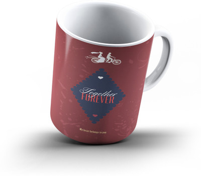 

Ucard Valentines Day Love582 Bone China, Ceramic, Porcelain Mug(325 ml), Multicolor