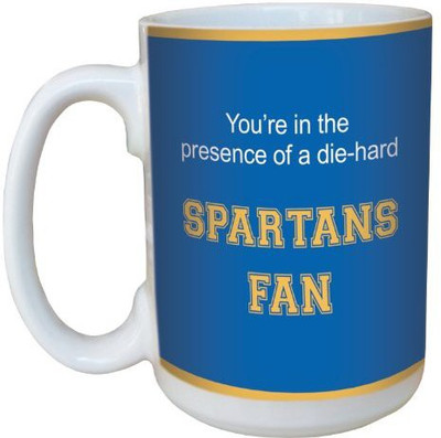

Tree-Free Greetings Greetings lm44873 Spartans College Basketball Ceramic with Full-Sized Handle, 15-Ounce Ceramic Mug(60 ml), Multicolor