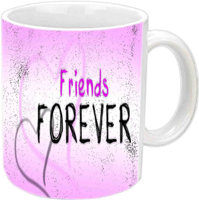 

Raj Laxmi Friends forever With Heart White Ceramic Ceramic Mug(3.5 ml)
