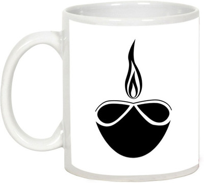 

AllUPrints Gifts For Deepawali - May This Diwali Bring Joy And Prosperity Ceramic Mug(325 ml), White