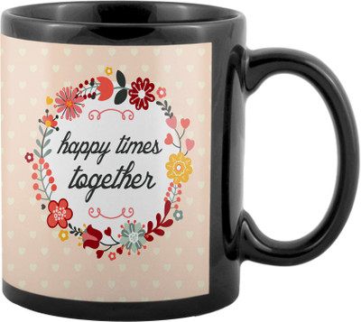 

SKY TRENDS Valentine Gifts For Special Girlfriend,Boyfriend,Wife,Husband,design 147 Ceramic Mug(325 ml), Black