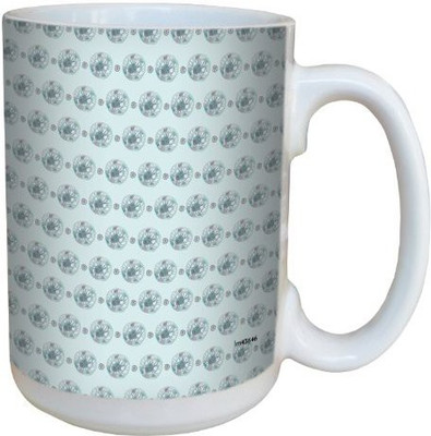 

Tree-Free Greetings Greetings lm43646 Whimsical Dot Helix Pattern by Shell Rummel Ceramic with Full-Sized Handle, 15-Ounce, Multicolored Ceramic Mug(60 ml), Multicolor