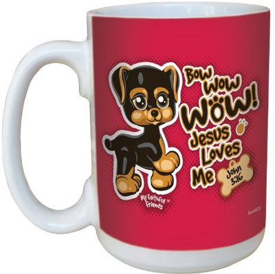 

Tree-Free Greetings Greetings lm44322 Jesus Loves Me Brown Puppy: John 3:16 Ceramic with Full-Sized Handle, 15-Ounce Ceramic Mug(60 ml), Multicolor