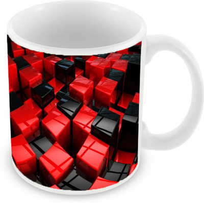 

Sleep Nature's SN-MG-12 Ceramic Mug(350 ml), Red