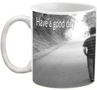 

EFW Have a Good Day Inspirational Quotes It does not matter how slowly you go as long as you do not stop (EFWMU0100082) Printed Coffee Ceramic Mug(325 ml)