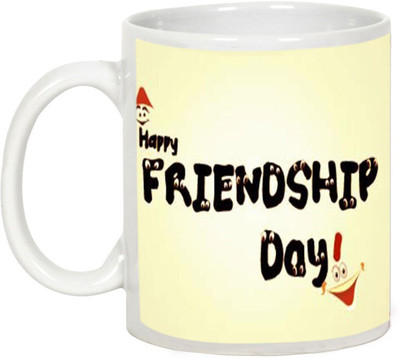 

AllUPrints Friendship Day Gifts - Happy Friendship Day Ceramic Mug(325 ml), White