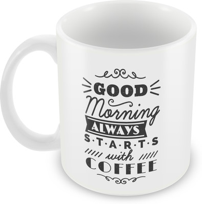 

Posterboy Morning Coffee Ceramic Mug(350 ml), Multicolor