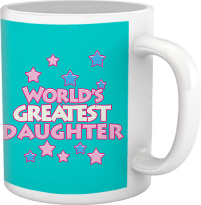 36% OFF on Tied Ribbons World Greatest Daughter Ceramic Mug(350 ml)