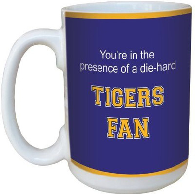 

Tree-Free Greetings Greetings lm44478 Tigers College Football Fan Ceramic with Full-Sized Handle, 15-Ounce Ceramic Mug(60 ml), Multicolor