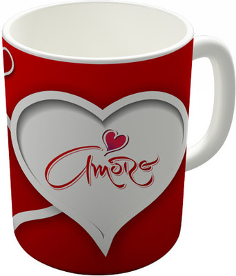 

Shaildha V061 Ceramic Mug(350 ml), Multicolor