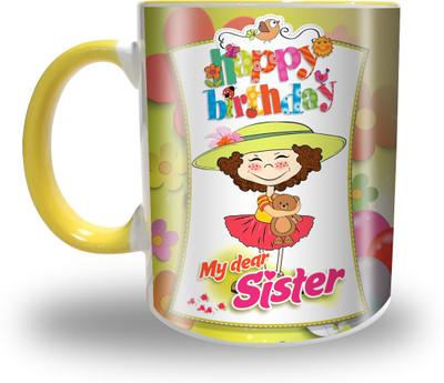 

Presto Birthday Gift For Your Family or Sister Ceramic Mug(330 ml), White