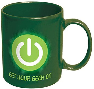 

ICUP Get Your Geek on Coffee, Green Ceramic Mug(60 ml), Multicolor