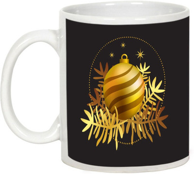 

AllUPrints Christmas Arrival Ceramic Mug(325 ml), White