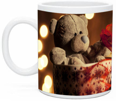 

Shopmillions Teddy Bear Doll Ceramic Mug(350 ml)