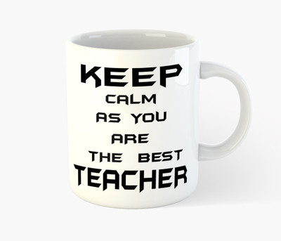 

Deeher Gifts Thank you Teacher-design 2 Ceramic Mug(350 ml), Multicolor