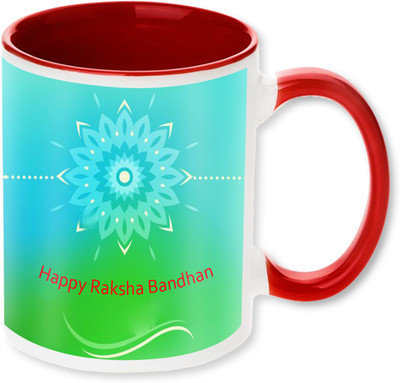 

PhotogiftsIndia Happy Raksha Bandhan 012 Ceramic Mug(325 ml), Multicolor