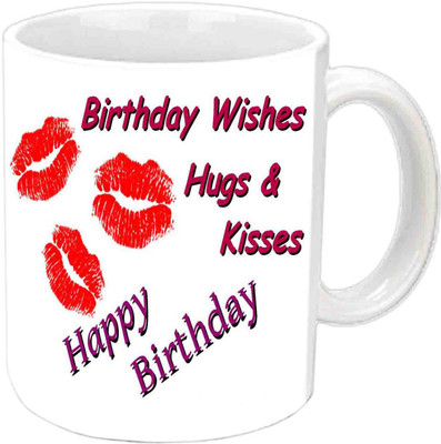 

Raj Laxmi Birthday wishes Hugs & Kisses White Ceramic Ceramic Mug(3.5 ml)