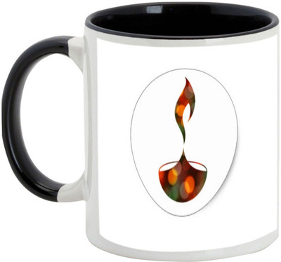 

AllUPrints Diwali Gifts - May This Deepawali Brings Lots Of Fortune Ceramic Mug(325 ml), Black