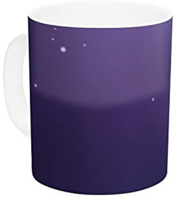 

Kess InHouse InHouse Fotios Pavlopoulos Full Moon Night Sky Ceramic Coffee, 11 oz, Multicolor Ceramic Mug(60 ml)