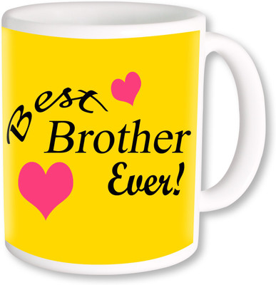 

PhotogiftsIndia Best Bro Ever 1 Ceramic Mug(325 ml), Multicolor