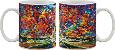 

Artifa Eiffel Tower Paris Artistic Porcelain, Ceramic Mug(350 ml), Multicolor