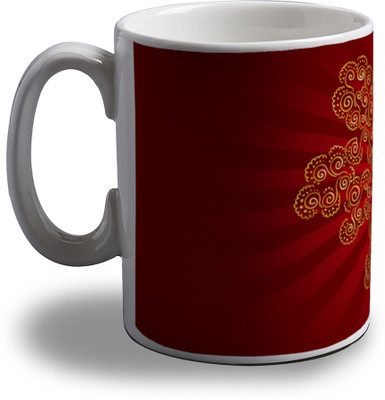 

Artifa Heart Of Gold Porcelain, Ceramic Mug(350 ml), Multicolor