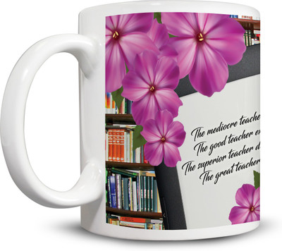 

Ackme Design Teacher, Best Teacher Ever, Birthday Ceramic Mug(325 ml), Multicolor